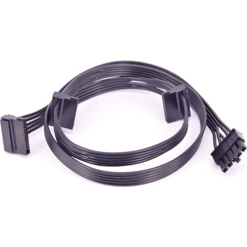 5Pin 1 to 3 SATA 15Pin Right Angle Power Supply Cable Port Multiplier for CORSAIR HX520W HX620W HX650W