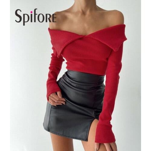 Женские трикотажные футболки Spifore China At AliExpress