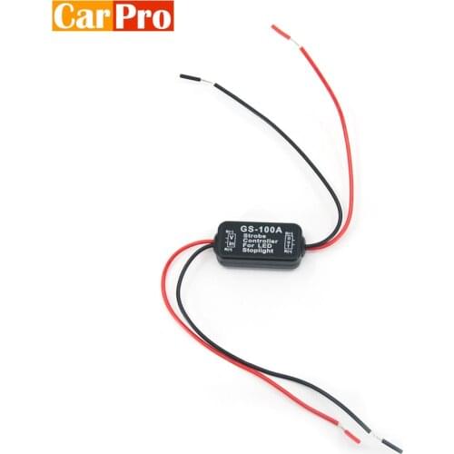 DC 12V GS-100A Car Flash Strobe Rear Light Safety Reminder Controller LED Brake Stop Light Motorcycle Flasher Module