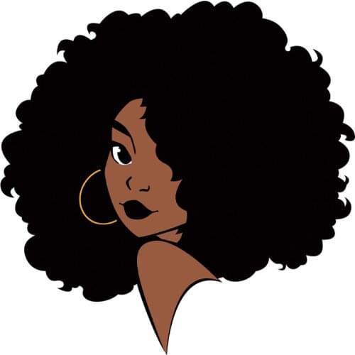 Thermal Stickers On Clothes Black Girl Patches DIY Iron On Patches For Clothing Heat Transfer T-Shirt Stickers