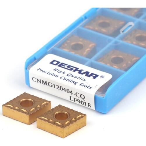 10Pcs CNMG120404-CQ LF9018 CNMG120408 CNC Lathe Cutting Turning Tools Blade Machining Carbide Insert High Quality Wear-resistant