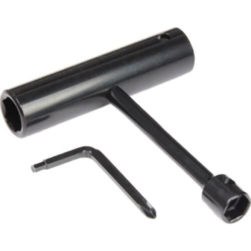 All-In-One Skate Tools Multi-Function Portable Skateboard T Tool with L-Type Phillips Head Wrench Screwdriver