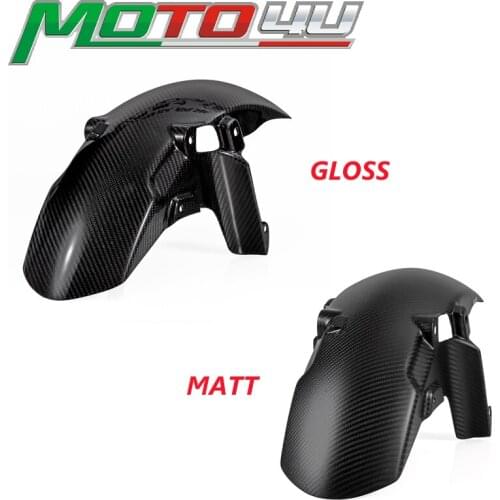 For YAMAHA XSR900 XSR 900 2015 2016 Gloss/Matt 100% Carbon Fiber 1 Pair Motorcycle Front Fender Mudguard Hugger