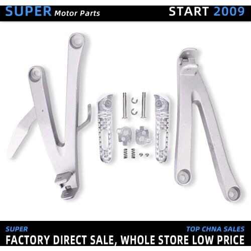 Aluminium Rear Footrests Bracket Kit Foot Pegs Rests Assembly For Honda CBR600 2007 2008 - 2014 CBR600RR F5 07-14 Motorcycle