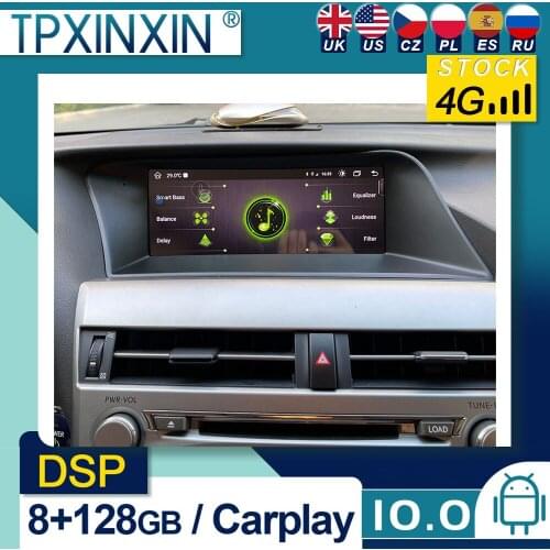 For Lexus RX 2009-2014 Android 10 Car Stereo Car Radio with Screen Car GPS Navigation Tape Recorder Head Unit