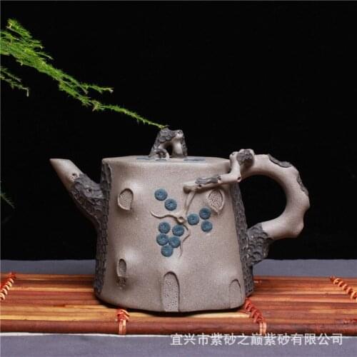 All hand famous ceramic tea-pot undressed ore mud double needle plum tree stumps teapot 520 ml support mixed batch