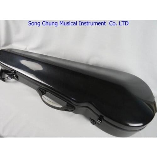 Black hard glass fiber adjustable Viola case for viola 15"-17 inch