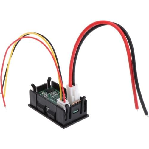 DC 0-100V 10A Dual LED Digital Voltmeter Ammeter Voltage AMP Power Car Monitor 37MB