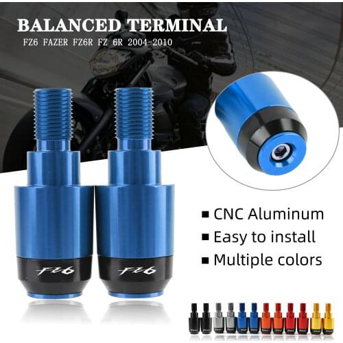 For YAMAHA FZ8 FZ 8 2011 2012 2013 2014 2015 2016 Motorcycle CNC End Plug Slider Motorcycle Handlebar Grips Ends Caps Cover