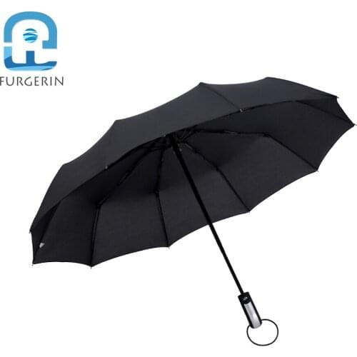 FURGERIN Automatic Umbrella for Man Strong Windproof Umbrellas folding skull sun umbrella rain girls umbrellas for women