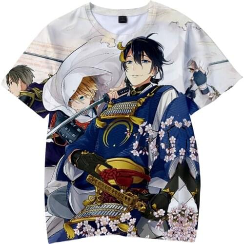 Hot SaleTouken Ranbu 3D Printed T-Shirt Unisex Fashion Casual Harajuku Round-neck Short Sleeve Streetwear Oversize Top Clothes