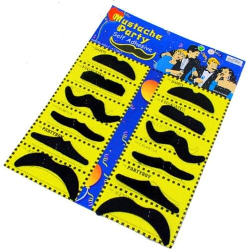 Fake Mustache Beards Halloween Funny Beard Facial Hair Costume Accessories for Party Cosplay Supplies