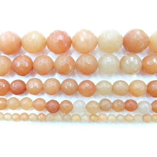 Natural Red aventurine stone Round Loose Stone Beads 4 6 8 10 12mmFor Jewelry Making DIY Fashion Women Bracelet Necklace