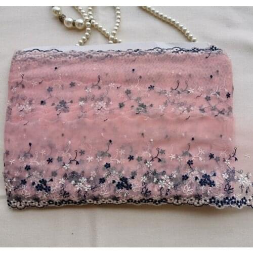 15Yards/Lot High Quality Embroidery Tulle Lace Trim Lace Fabric Mesh Lace Fabric Sewing Diy Cloth