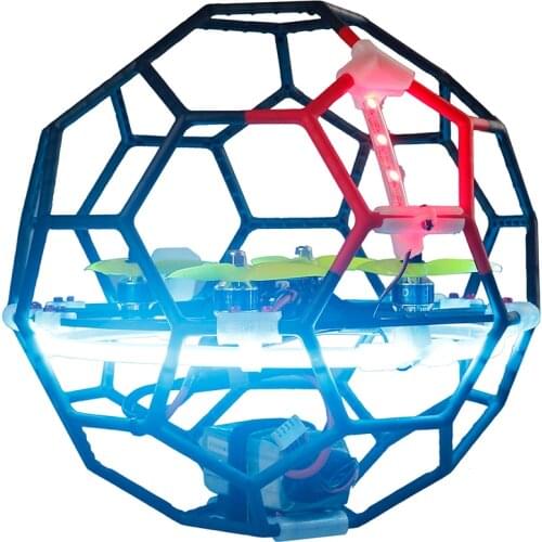 LDARC Flyball 230 Soccer Drone Ball PNP UAV Game Match Quad KKT20 F4 FC 20mm Stack 4S Flying Quadcopter