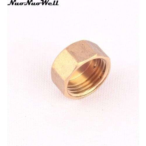 Hot 1/2'' Female Thread Nipple Brass Octagonal Head Pipe Fitting Countersunk End Cap Socket Operating Water Hose Gun Accessories