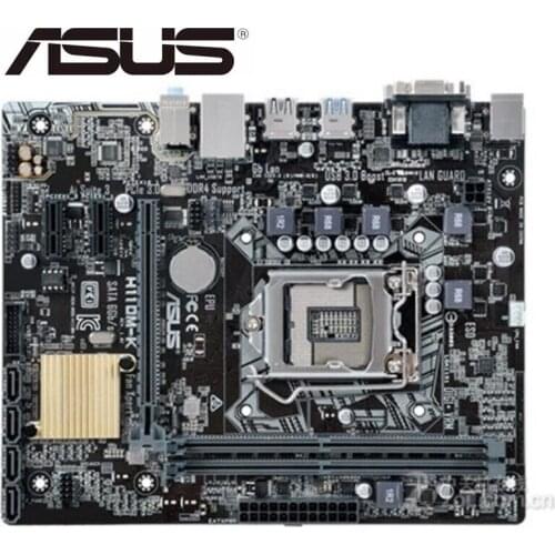 For ASUS H110M-K Motherboard LGA 1151 DDR4 USB2.0 USB3.0 USED Desktop motherboard