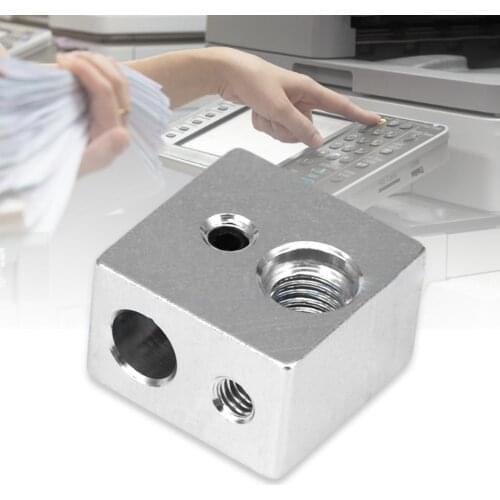 Heating Block M7 Thread Fit with Thermocouple 3D Printer Accessories M7 Screw Thread Nozzle Holder for 3D Printer