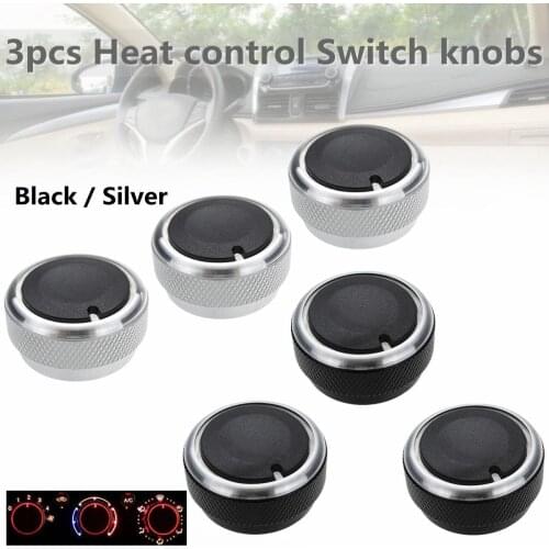 NEW 3pcs Heater Control Switch Knob Heat Climate Control Buttons A/C For Toyota Tacoma Vios/bB For Scion xB