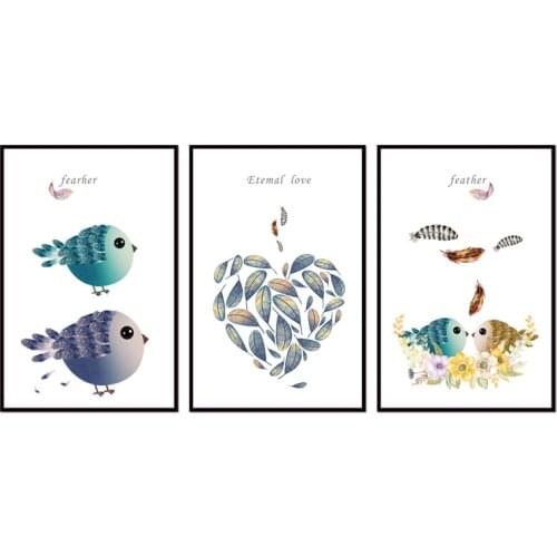 Factory wholesale (No Framed) Modern Bird series Canvas Print On Canvas Printing Wall Pictures 12YM-A-617