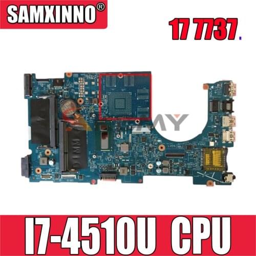 Original Laptop motherboard For DELL Inspiron 17 7737 Core I7-4510U Mainboard CN-0NC2TM 0NC2TM DOH70 12309-1 SR1EB