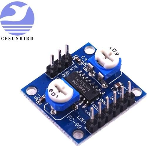 CFsunbird PAM8406 Digital Amplifier Board With Volume Potentiometer 5Wx2 Stereo