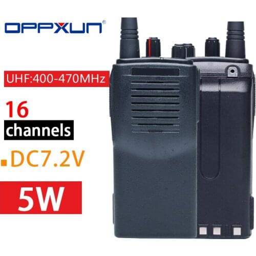 OPPXUN TK-3107 Walkie Talkie 16 RF Channel 5W Portable CB Ham Two Way Radio Transceiver Handheld with Free Antenna for Kenwood
