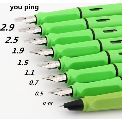 Luxury High quality 394 Green calligraphy Fountain Pen office Student Stationery supplies ink pens