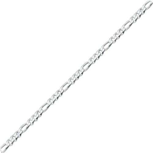 Silverlina Silver 40 Micron Figaro Chain Necklace