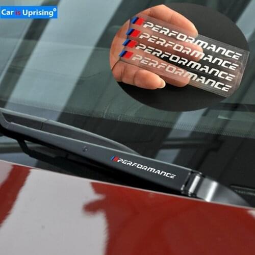 4PCS Car Window Wiper Sticker For BMW E46 E90 E60 E39 E36 E87 E92 E91 E34 F30 E10 F20 F30 G30 X6 X5 X1 X3 Car Tuning Accessories