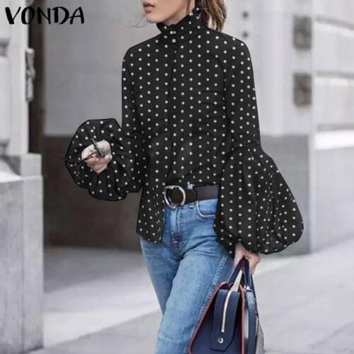 VONDA Polka Dot Blouses