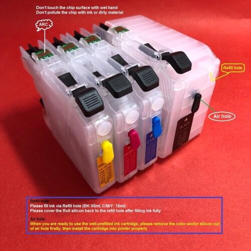 YOTAT Refillable ink cartridge LC139 LC135 for Brother MFC-J6920DW MFC-J6520DW MFC-J6720DW MFC-J4410DW MFC-J4510DW MFC-J4710DW