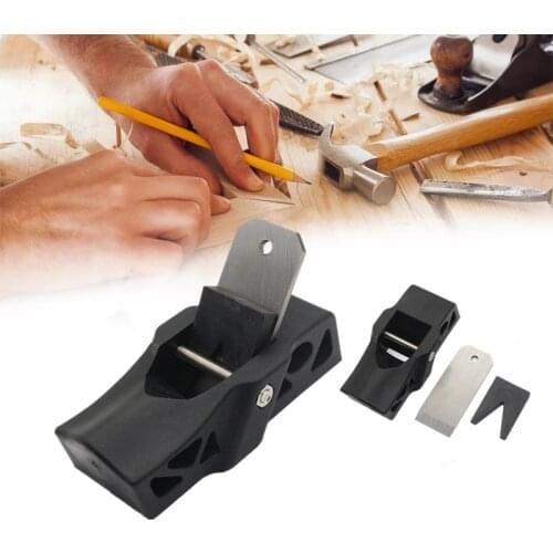 1pc Black Mini Hand Planer Woodworking Trimming Carpenter Cutting Edge Machine knives Planer Home Woodcraft DIY Tool Accessories