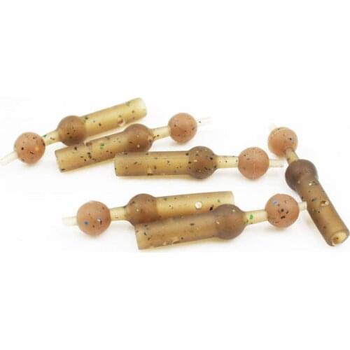 10 Pcs Carp Fishing Accessories Anti Sleeves For Carp Feeder Fishing Helicopter Hair Rigs Bead Fishing Tackle Equipment