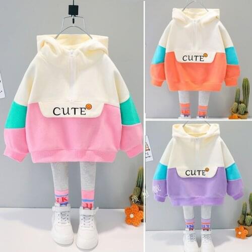 Spring /Autumn Baby Girls 2PC Hooeded Casual Coat + Trousers Clothes Kids Outfit Toddler For Childrens Clothing 1 2 3 4Years