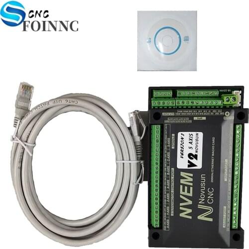 NVEM 5-axis mach3 control card Ethernet communication 200K pulse signal 3-axis 4-axis 6-axis controller