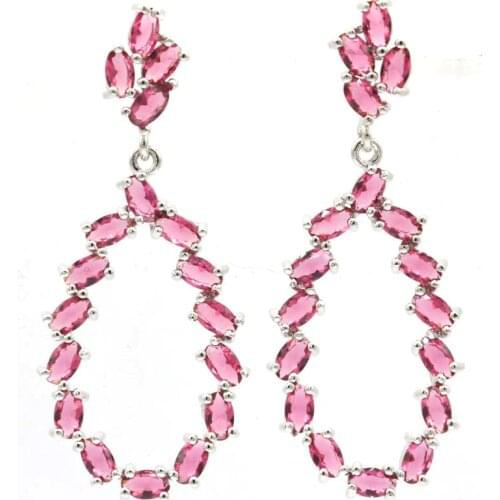 20x20mm 2020 New Arrival Created Tanzanite Bright Zircon Gift For Womans Daily Wear Silver Earrings