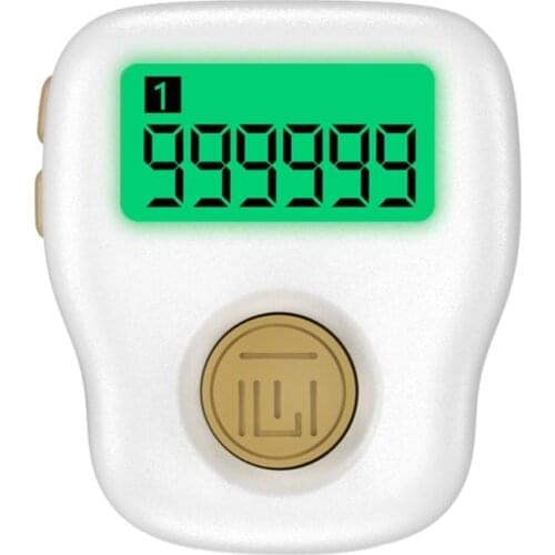 6 Digital LED Electronic Finger Clicker Tasbih Handheld Ring Click Lap Counter Event Clicker Tally Finger Counters