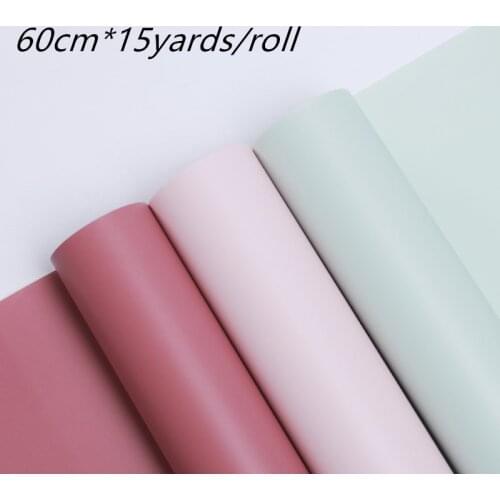 60cm*15yards/roll Flower Wrapping Paper Monochrome Kraft Paper Bouquet Wrapping Paper Gift Wedding Decoration