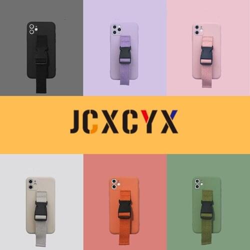 Original liquid silicone wrist crossbody Strap phone case for iphone 12 Pro Max 12MiNi 11 Pro Max X XS Max XR 7 8 Plus SE 2020