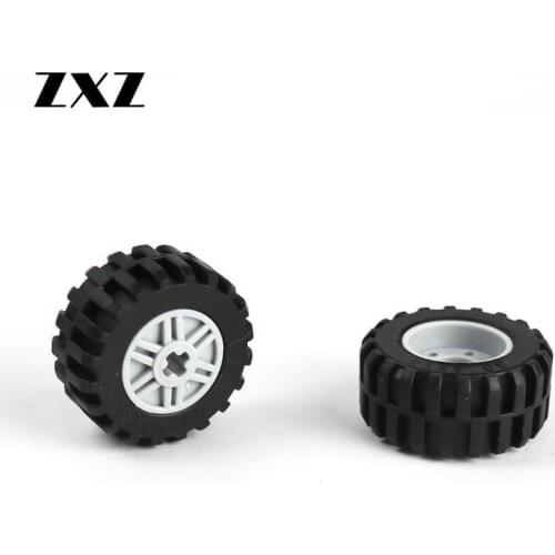 Kids DIY Toys Educational Building Blocks Technical Parts MOC Bricks Wheels & Tires Car Blocks 55982 + 92402