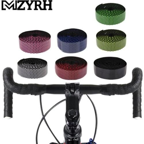 Hot Sale Bike Handlebar Tape Road Bicycle Anti-slip Sponge +EVA Shock Absorption Handle Bar Tape Cycling Wrap With Tail Plug