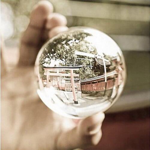 2020 HOT Clear Glass Crystal Ball Healing Sphere Photography Props Lensball Decor Props Photo Gift For Outdoor Photography #08