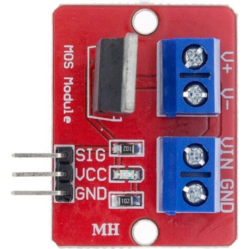 0-24V Top Mosfet Button IRF520 MOS Driver Module For Arduino MCU ARM Raspberry pi