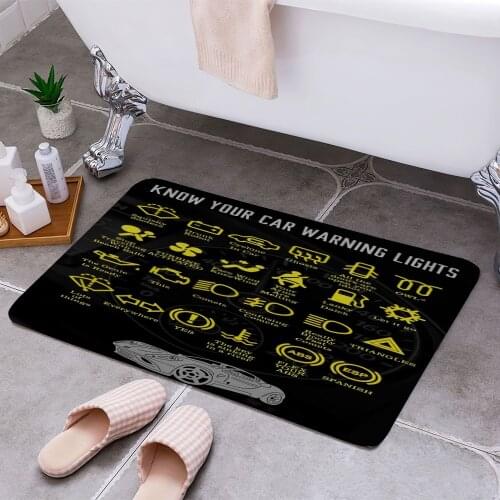 Your Car Dashboard Carpet Areas Rug Non-slip Floor Mat Rug 3D Printing Living Room Bedroom Door Mat Home Decoration