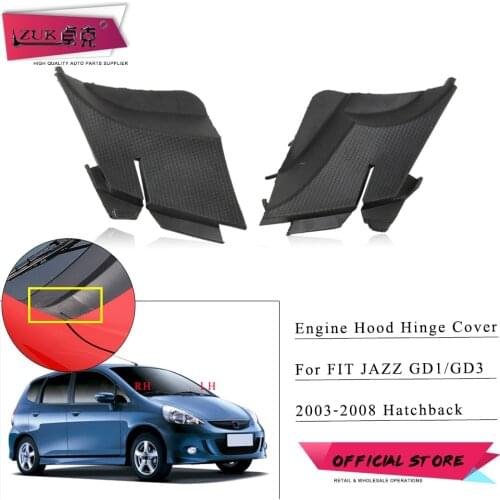 ZUK Engine Hood Hinge Cover For HONDA FIT JAZZ GD1 GD3 2003-2008 Hatchback LHD Bonnet Cowl Top Cap 74212-SAA-G00 74222-SAA-G00