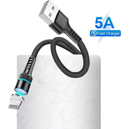 5A Magnetic Micro USB Type C Charge Cable Fast Charging Phone Data Cord For iPhone Xiaomi mi 9 Huawei Android USB C Charger Cord