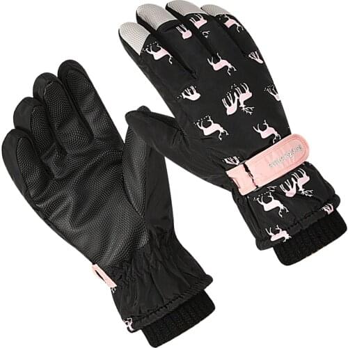 Fashion Mittens Gloves Winter Warm Fishing Mens Gloves Waterproof Womens Ski Riding Windproof Non-Slip