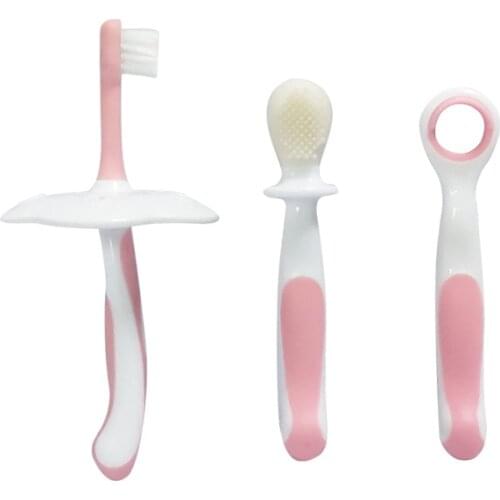 Baby Nursing Set Molar Braces Tongue Scraping Childrens Toothbrush Baby Oral Cleaning Nursing Set baby hair brush