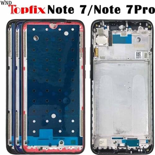 NEW Original For Xiaomi Redmi Note 7 Middle Frame Plate Housing Bezel Faceplate Bezel LCD Supporting Front Frame Repair Parts